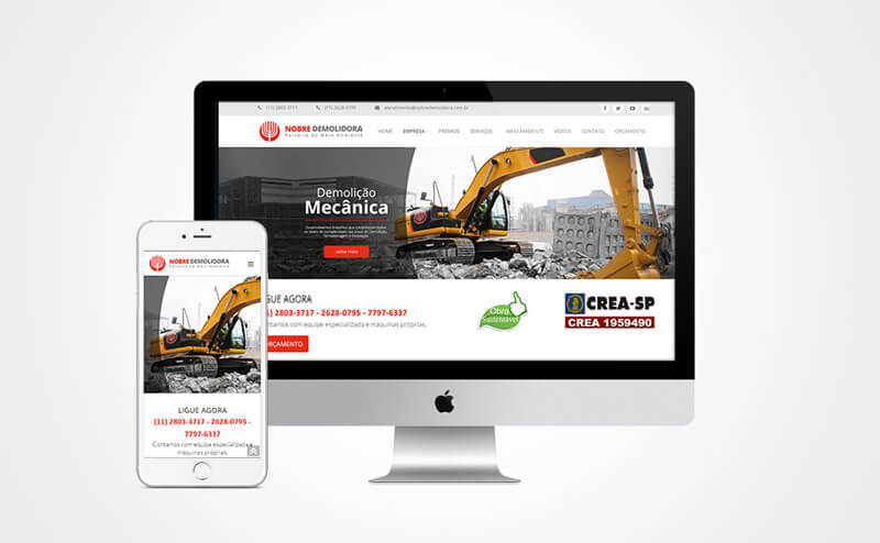 Criação de site Nobre Demolidora