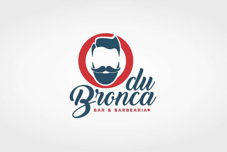 Criação de Logotipo Barbearia Du Bronca