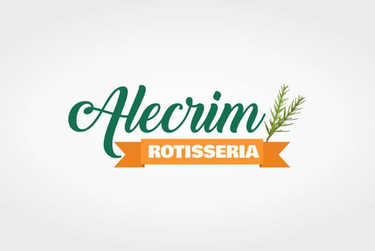 Criação de logotipo Rotisseria Alecrim