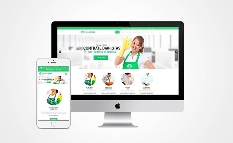 Criação de site responsivo Agência Gentil