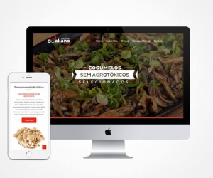 Criação de site responsivo Cogumelos Otakano