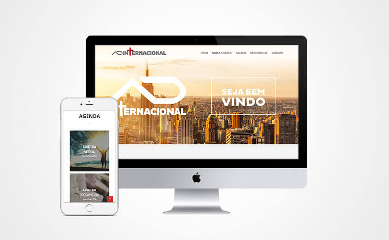Criação de site responsivo AD Internacional