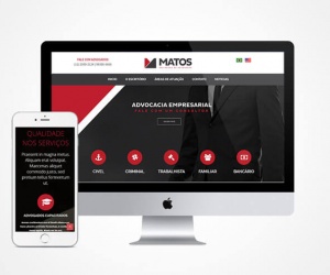 Criação de site responsivo Matos Advogados
