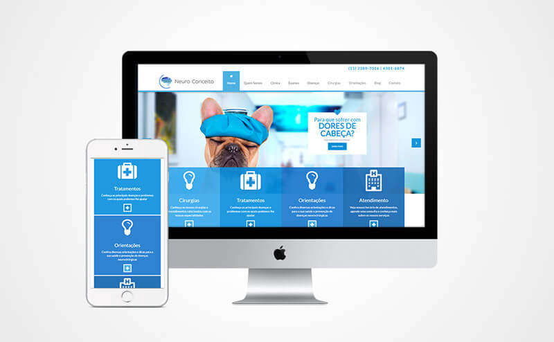 Criação de site mobile Clínica Neuro Conceito