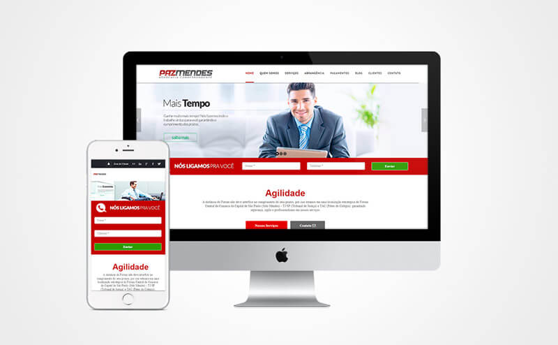 Criação de site mobile Advogados Correspondentes