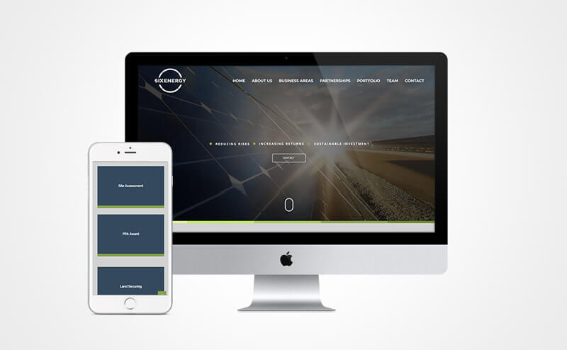 Criação de site responsivo Six Energy