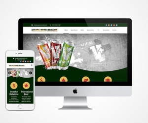 Criação de site responsivo Krupa Beer Brands