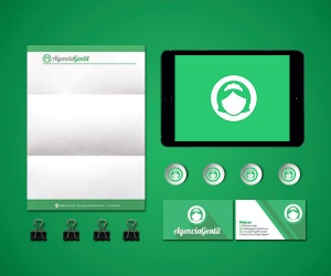 Criação de identidade visual Agência de Domésticas Agência Gentil