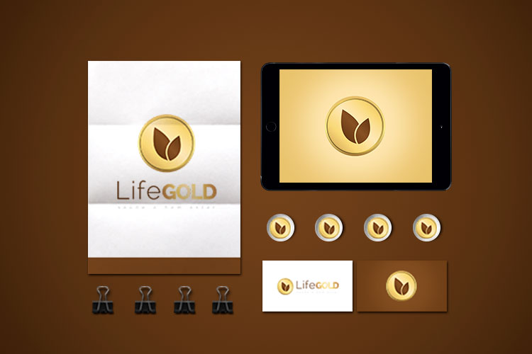 Identidade Visual Life Gold